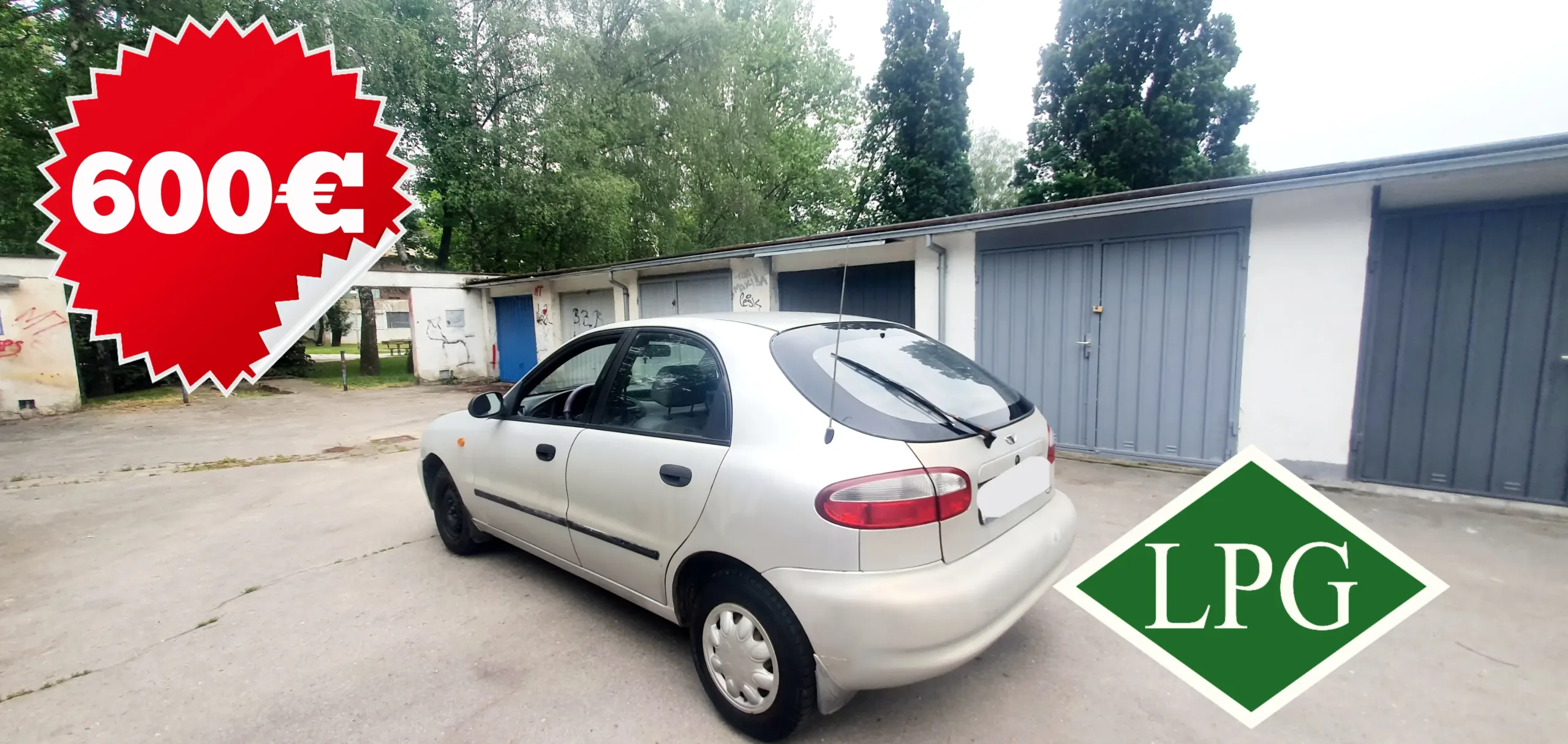 600€-Daewoo Lanos 1.4+plin LPG-reg 27.10.2022.-stanje 4/5